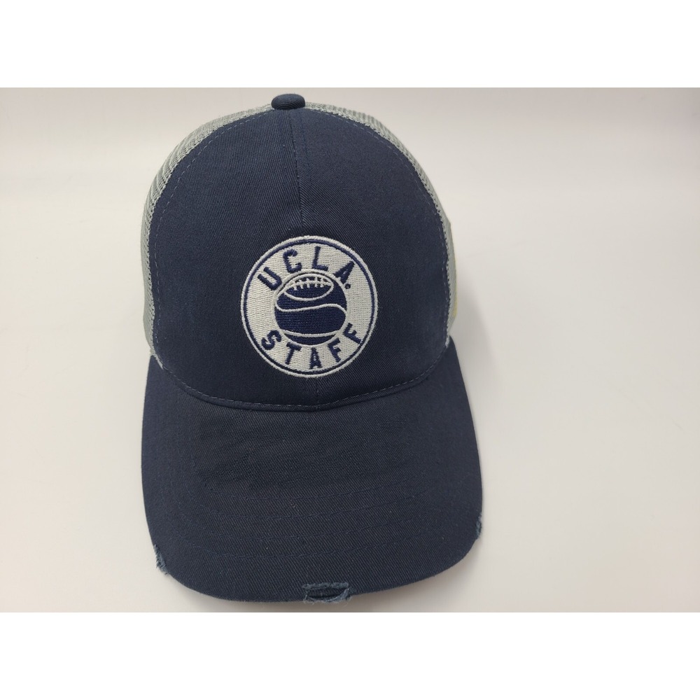 UCLA Bruins Staff JRW Retro Brand Distressed Mesh Snapback Hat Cap Men NCAA Blue